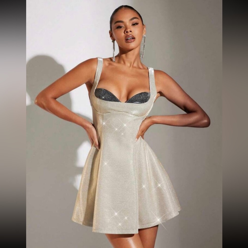 Brand New Glitter Corset Style Dress